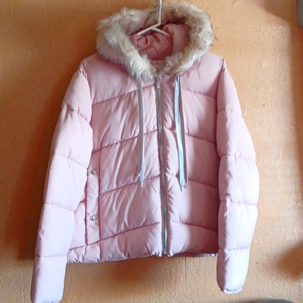 Puffer Jacket Blush Pink NWOT. Size XXL